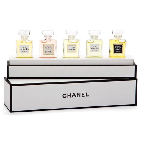 chanel fragrance wardrobe miniature gift set|chanel mademoiselle christmas gift set.